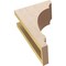 Ekena Millwork 4"W x 8"D x 12"H Classic Hughes Rough Cedar Woodgrain TimberThane Corbel, Primed Tan CORUR04X08X12HUGRCPR - alternate 5